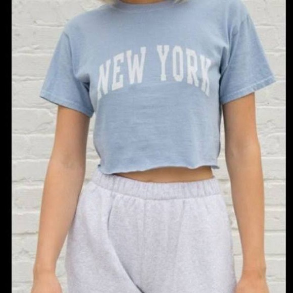 John Galt Jamie Cropped New York Tee - Picture 2 of 5